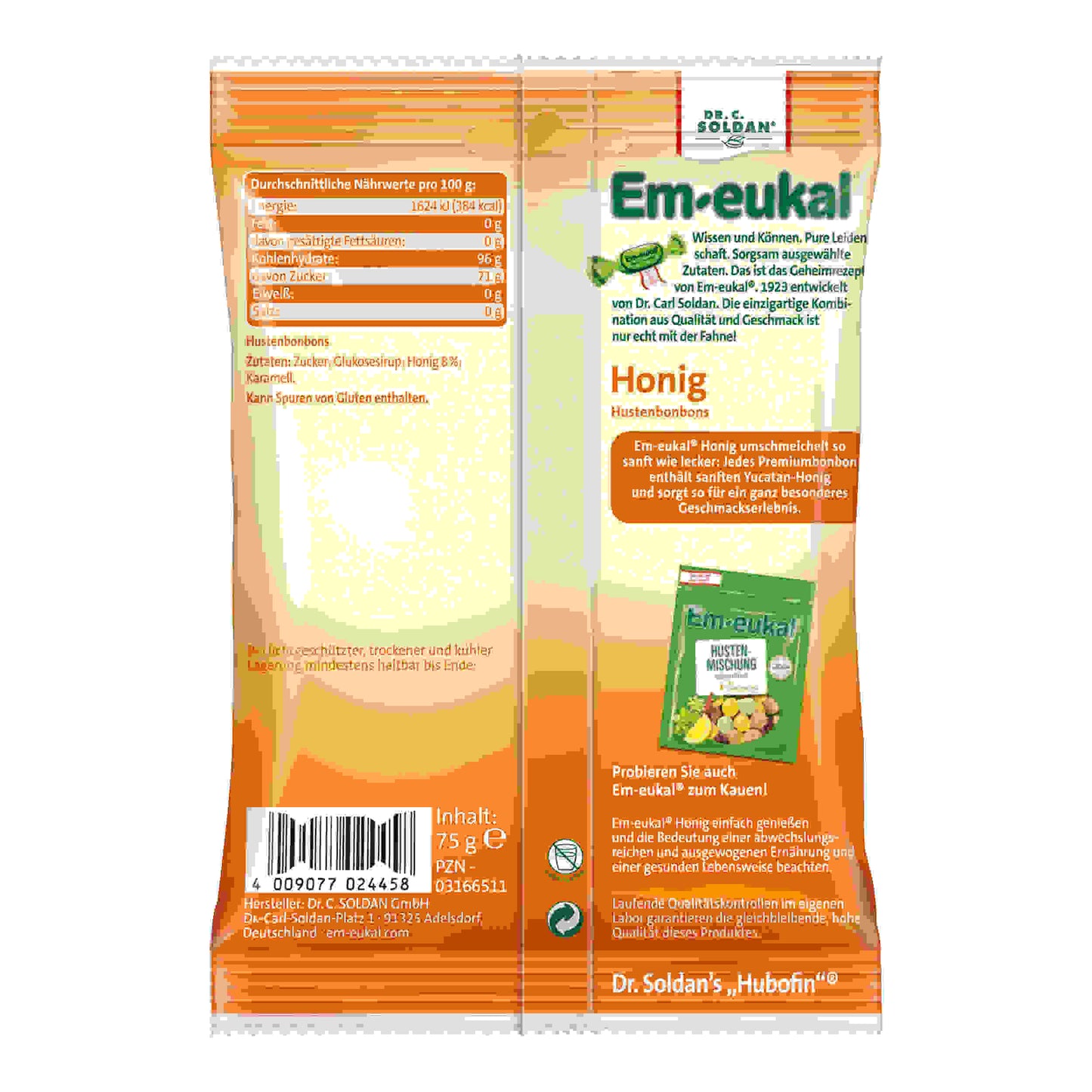 Em-eukal Honig gefüllt zh 75g