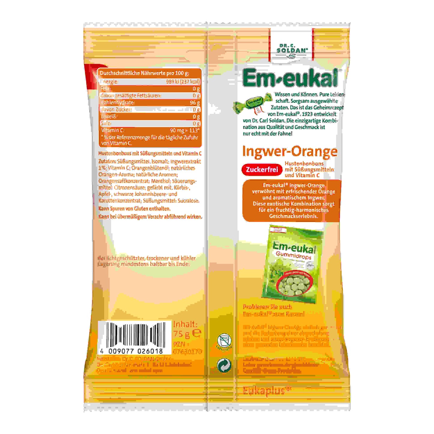Em-eukal Ingwer Orange zfr. 75 g