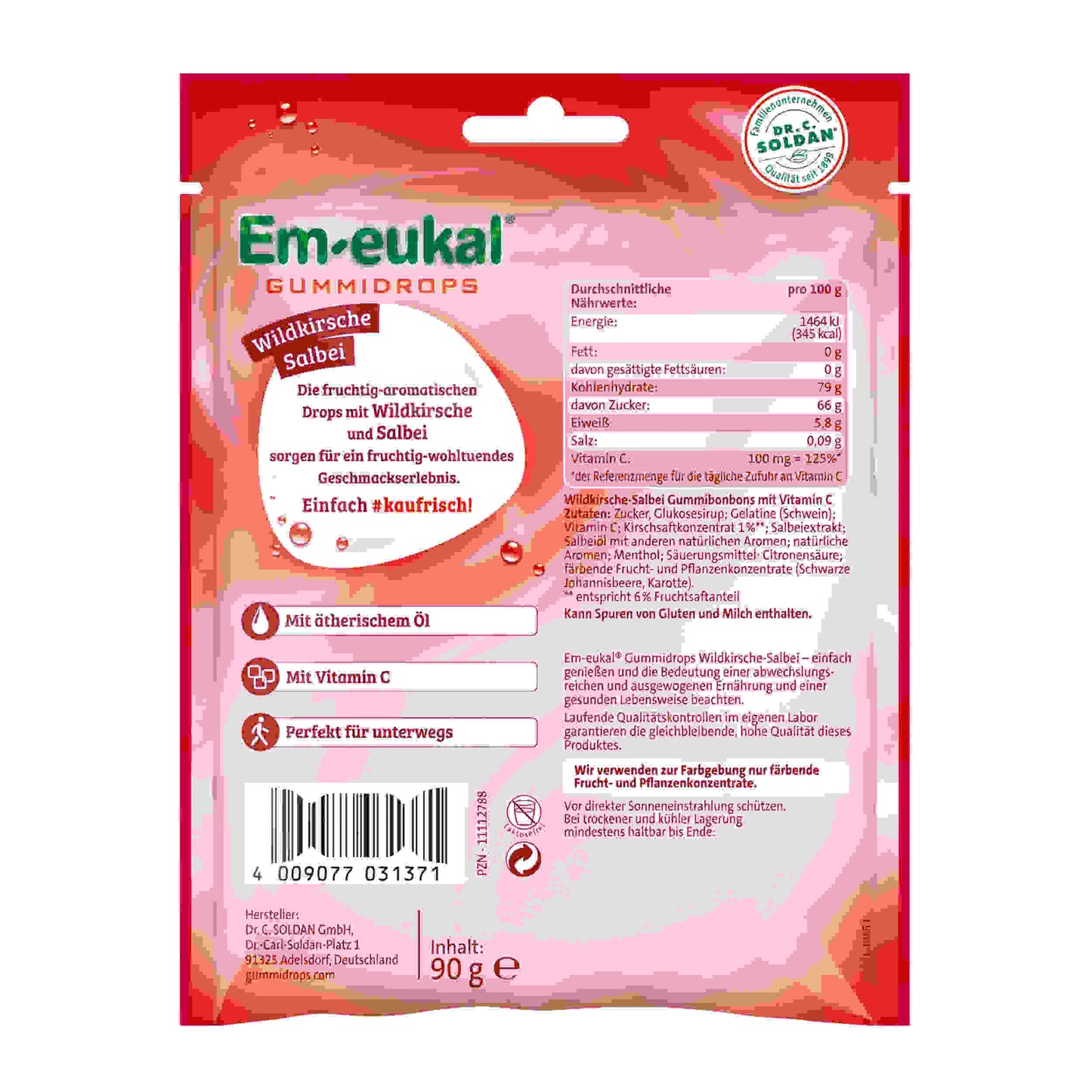 Em-eukal Gummidrops Wildkirsche-Salbei zh. 90g