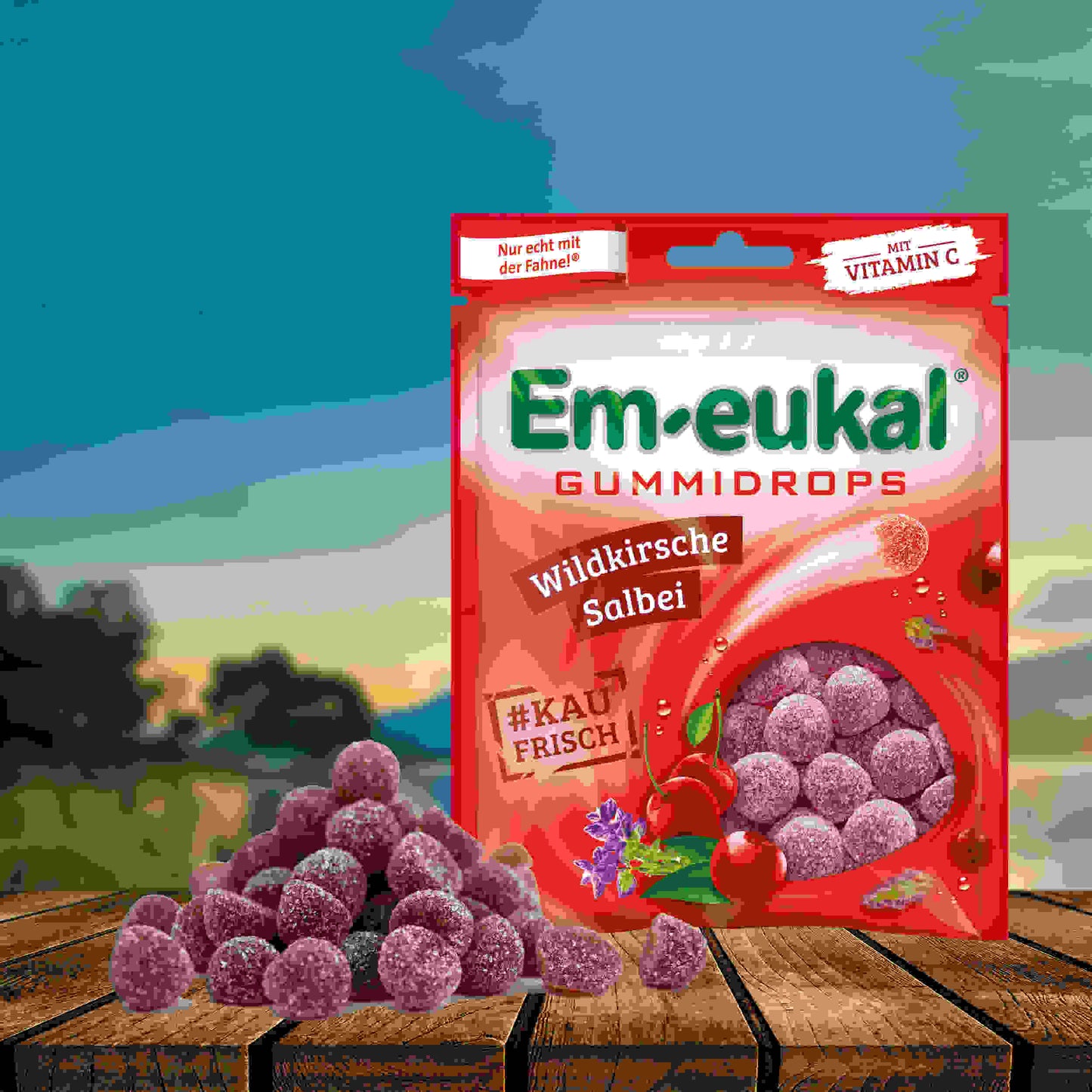 Em-eukal Gummidrops Wildkirsche-Salbei zh. 90g