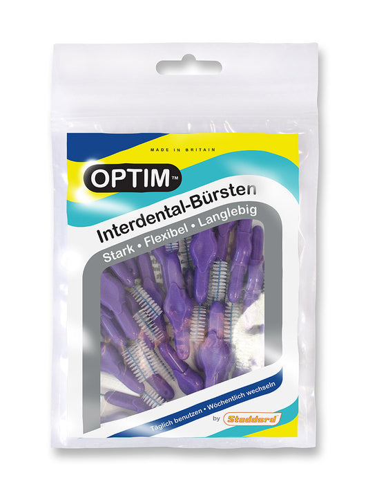 OPTIM Interdentalbürste 16 er pack lila - ISO 6