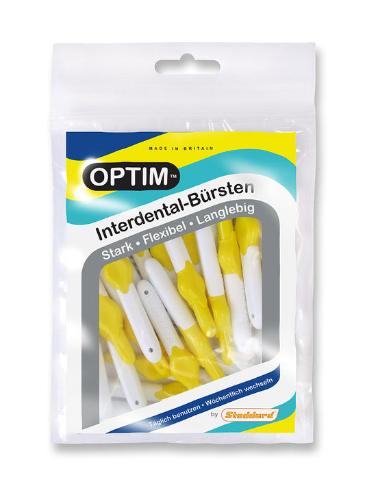 OPTIM Interdentalbürste16 er pack gelb - ISO 4